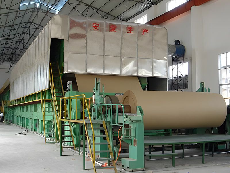 Corrugated paper machine